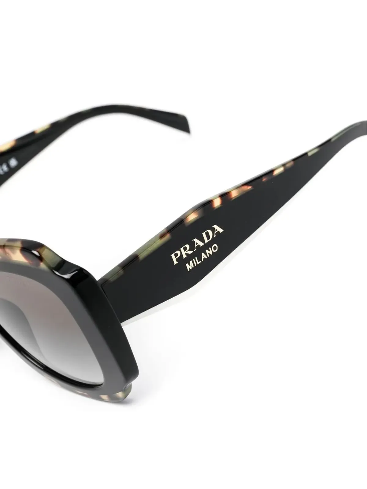 Prada Eyewear べっ甲柄風キャットアイサングラス - 画像3