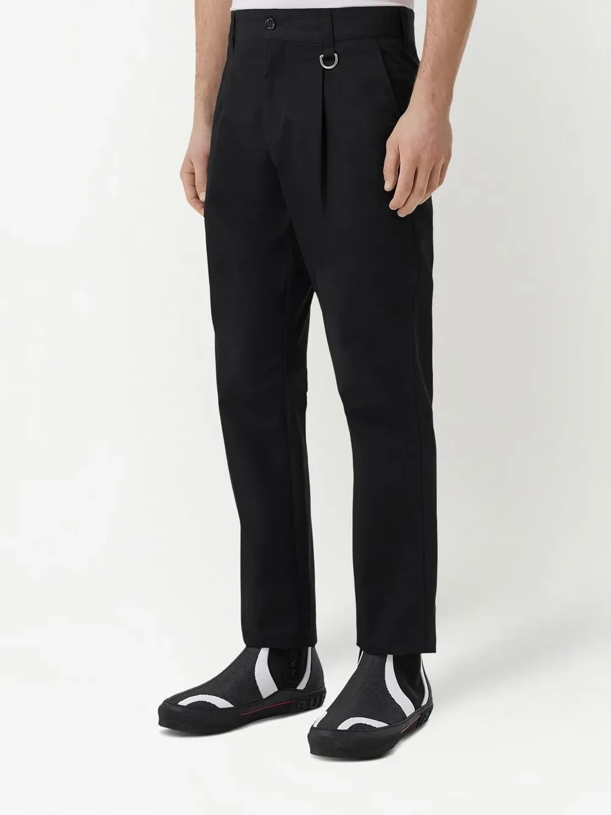 Burberry Dリング付き テーラードストレートパンツ - 画像3