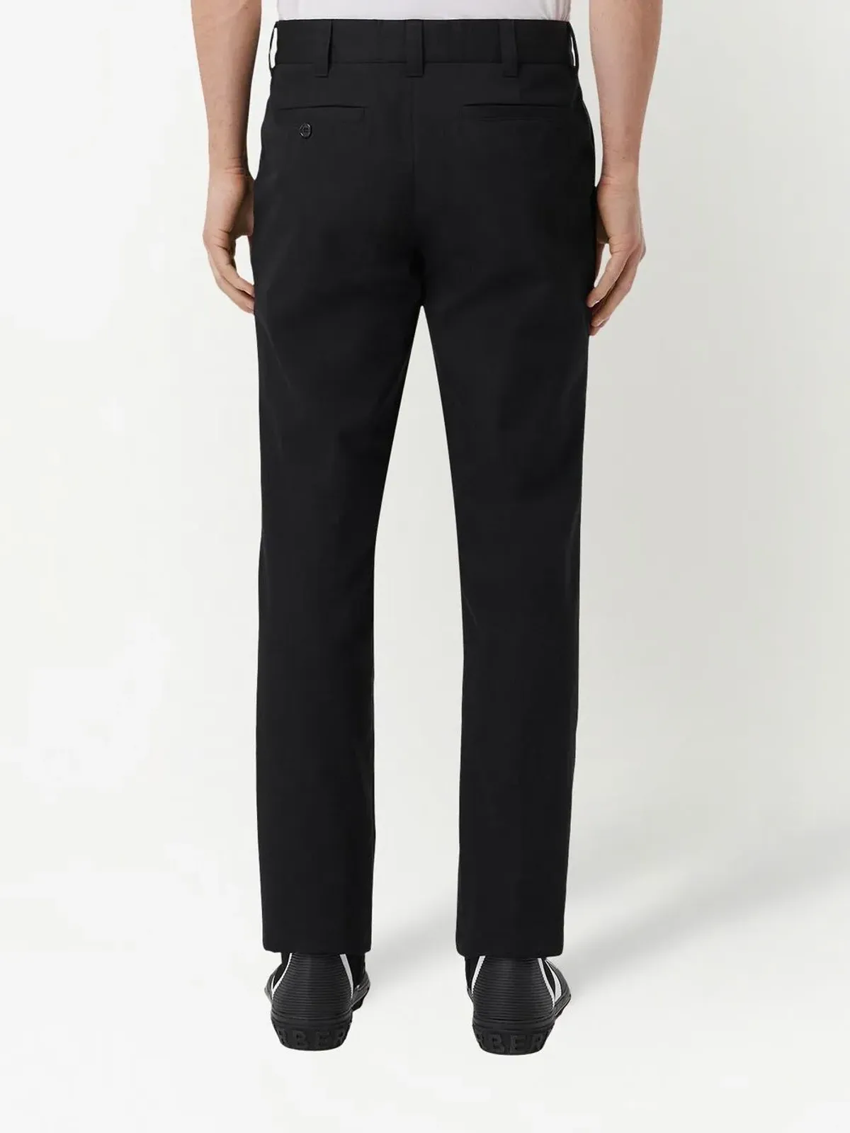 Burberry Dリング付き テーラードストレートパンツ - 画像4