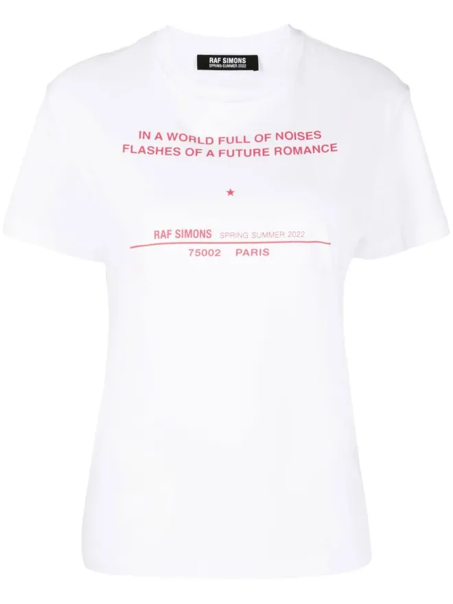 Raf Simons Raf Simons ツアープリント半袖Tシャツの商品画像