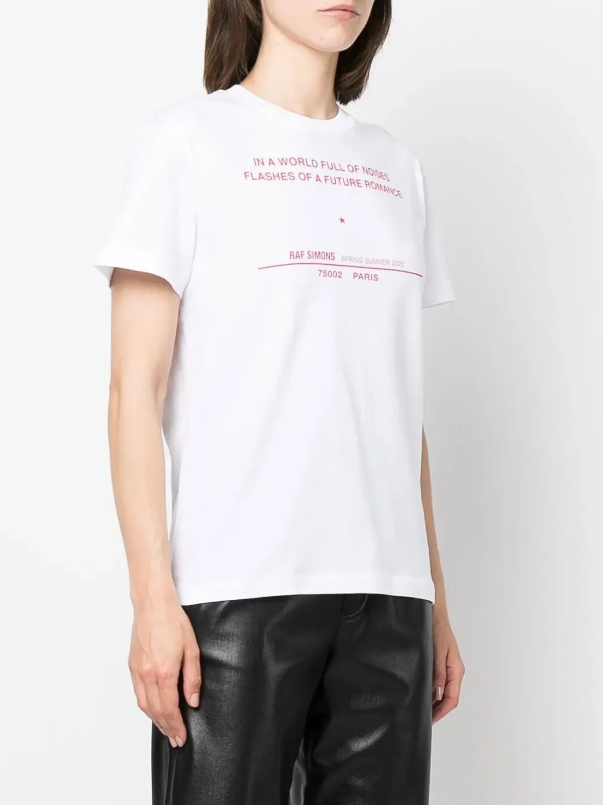 Raf Simons ツアープリント半袖Tシャツ - 画像3