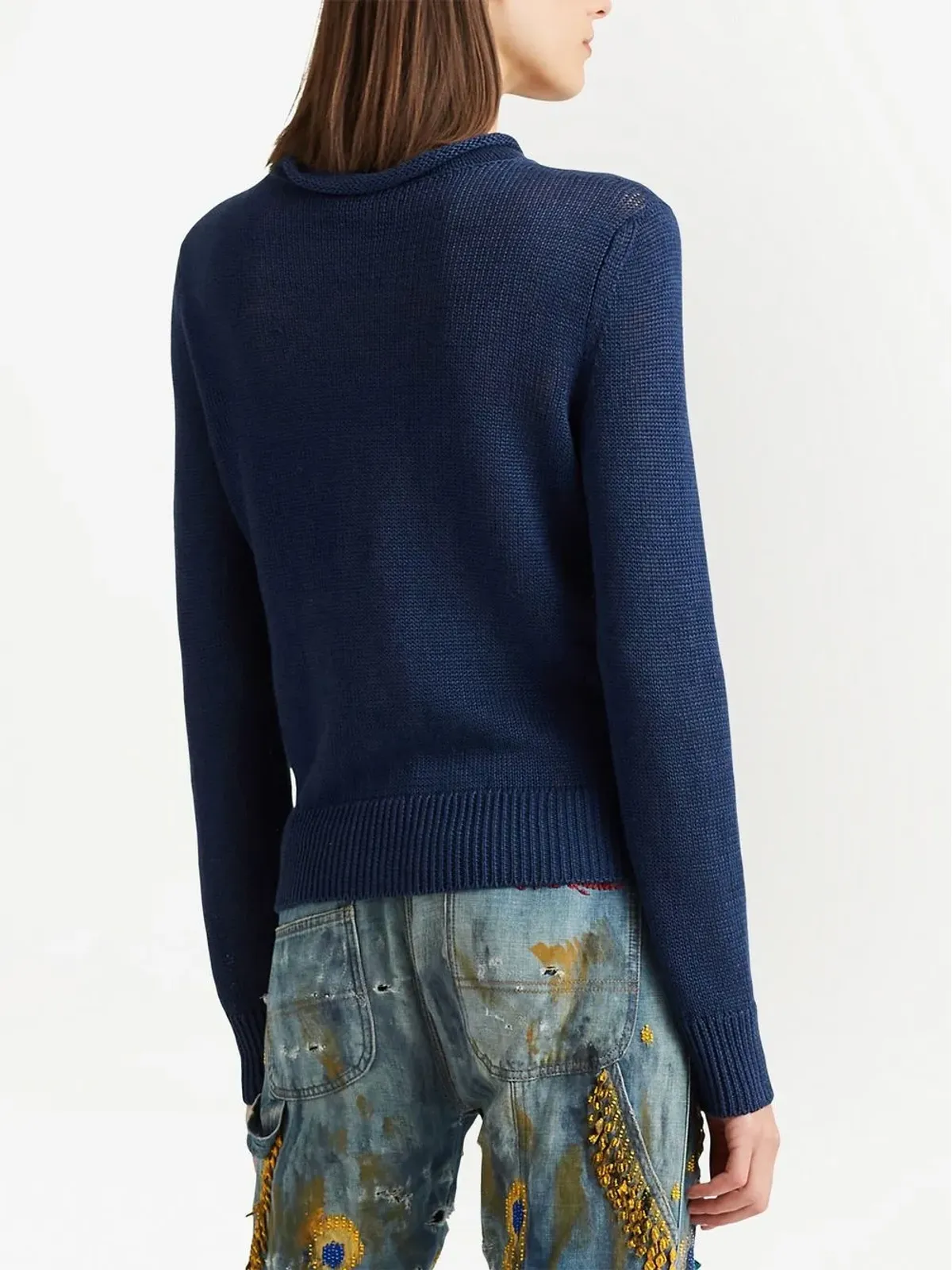 Ralph Lauren Collection モックネック ジャンパー（ブルー） - 画像3