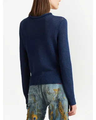 Ralph Lauren Collection モックネック ジャンパー（ブルー） - サムネイル3