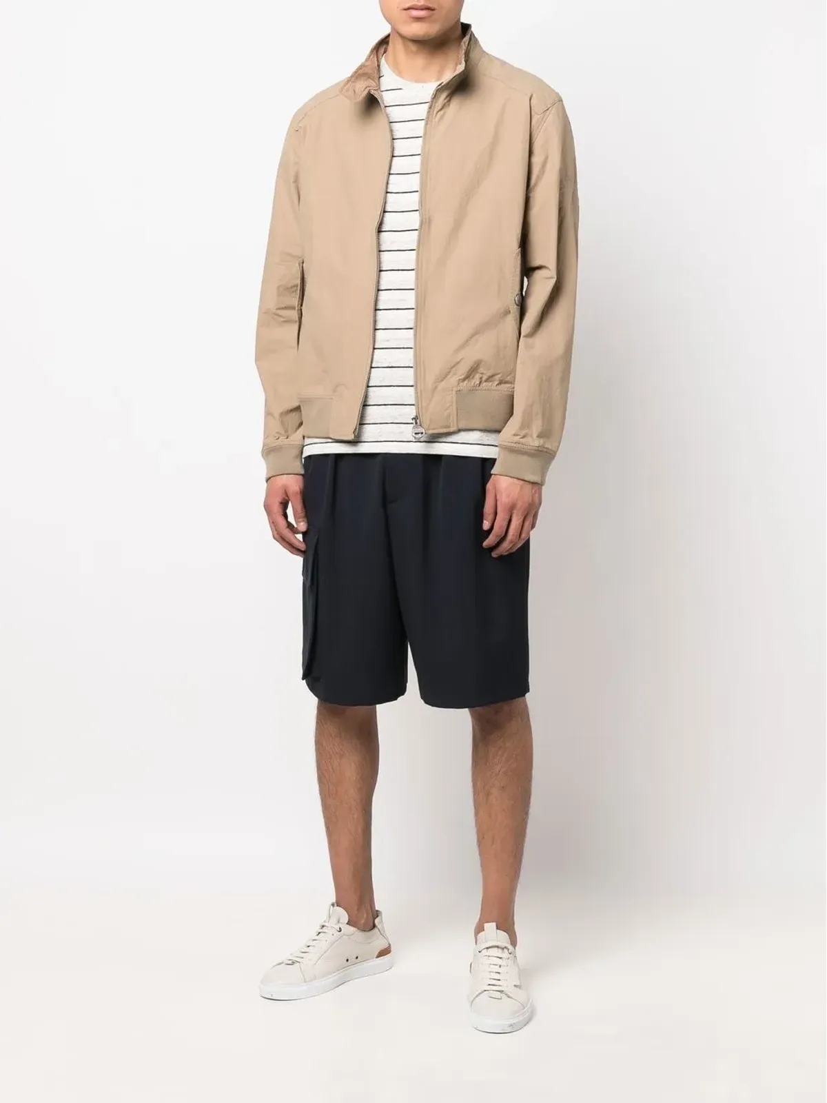Barbour ジップアップ ボンバー ジャケット - 画像2
