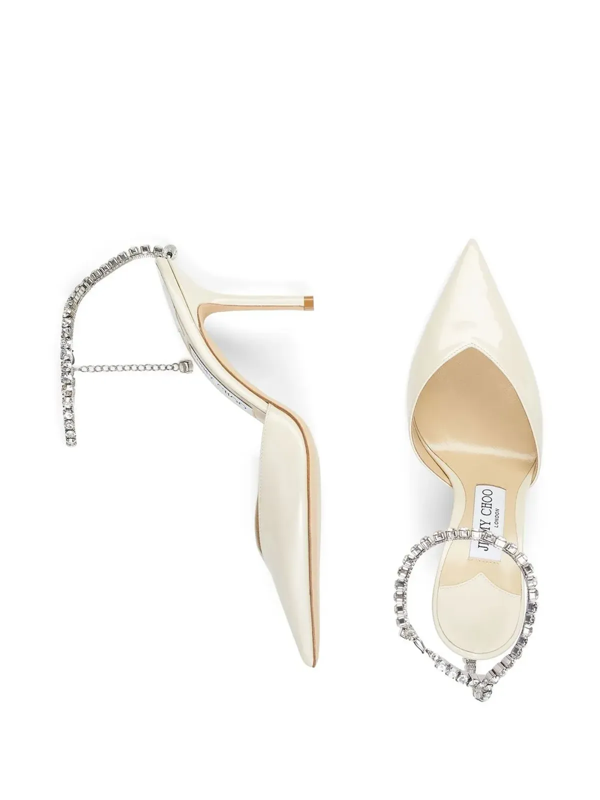 Jimmy Choo サエダ 85mm ポインテッドパンプス - 画像4