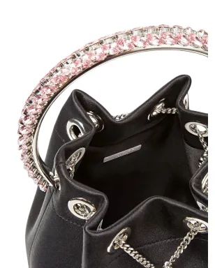 Jimmy Choo ボンボン クリスタル装飾 サテンバッグ - サムネイル4