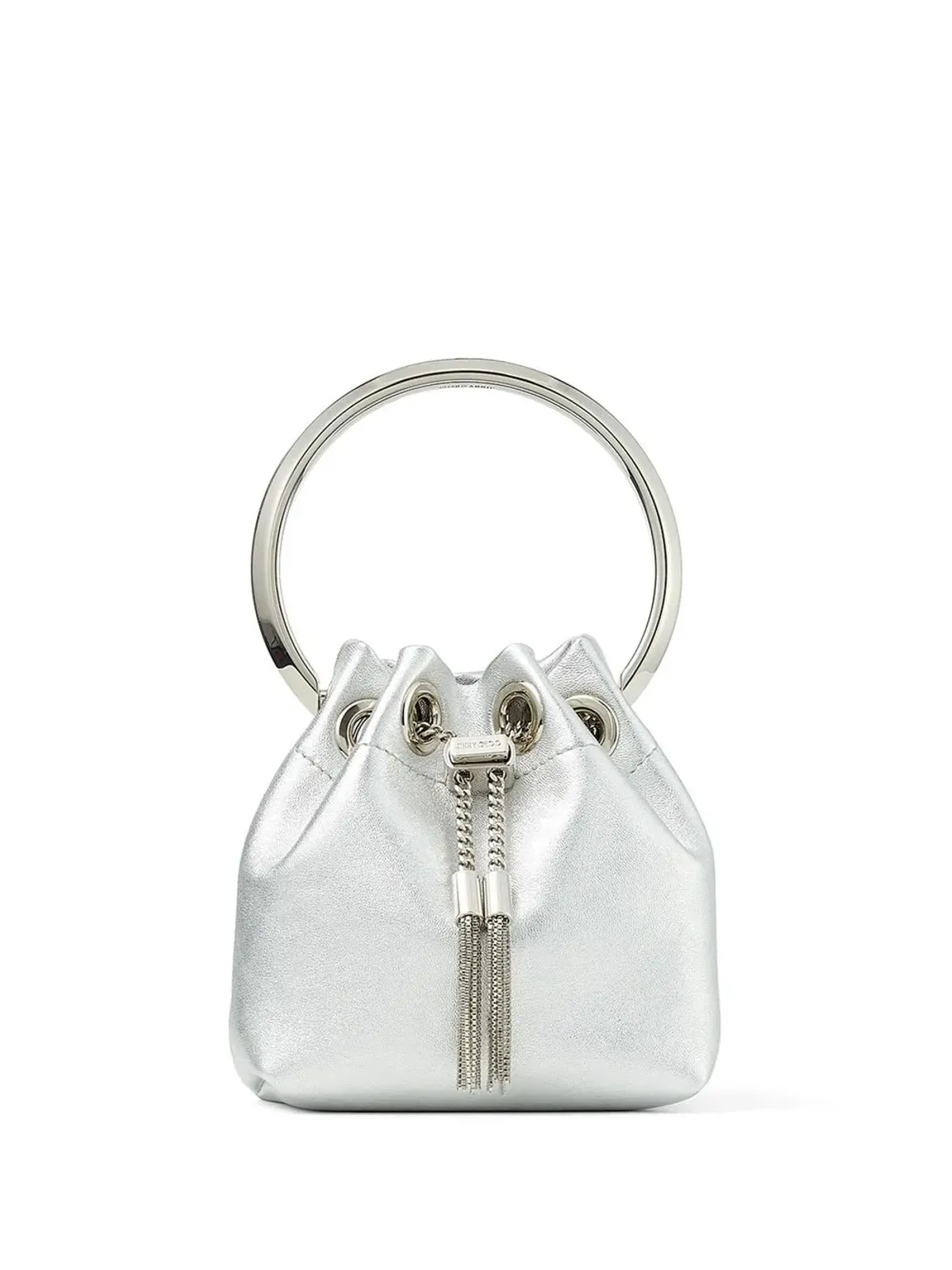 Jimmy Choo ボンボン ミニバケットバッグ - Silver - 画像1