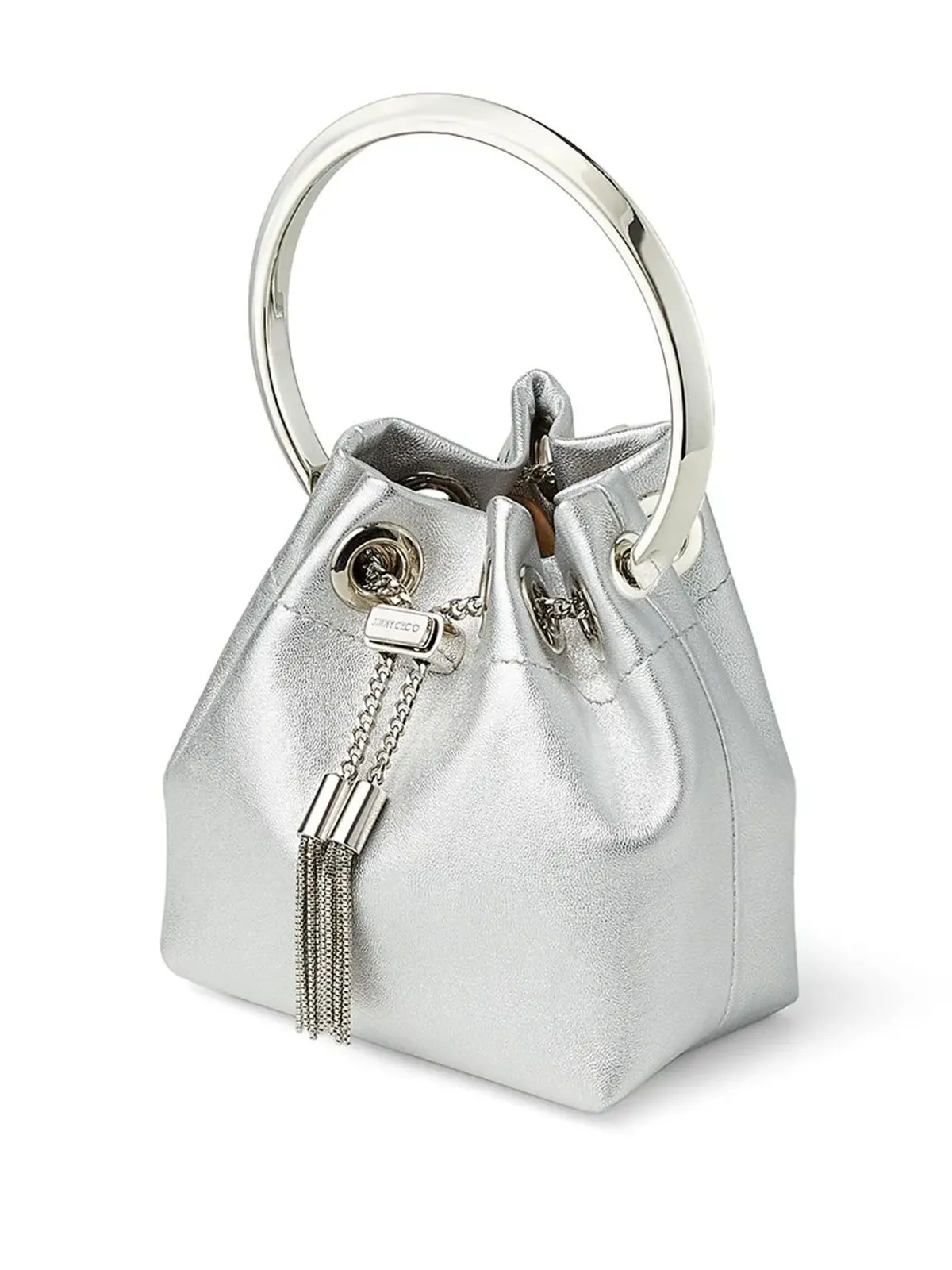 Jimmy Choo ボンボン ミニバケットバッグ - Silver - 画像4