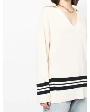 rag & bone ストライプトリムのオーバーサイズジャンパー - サムネイル5