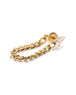 Anita Ko 18Kイエローゴールド カブンリンク ダイヤモンド ループ ピアス - サムネイル3