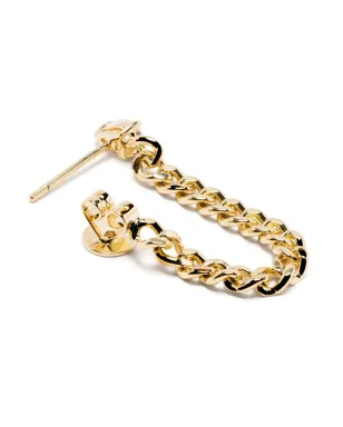 Anita Ko 18Kイエローゴールド カブンリンク ダイヤモンド ループ ピアス - サムネイル4