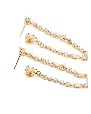 Anita Ko 18K イエローゴールド ダイヤモンド ループイヤリング - サムネイル4