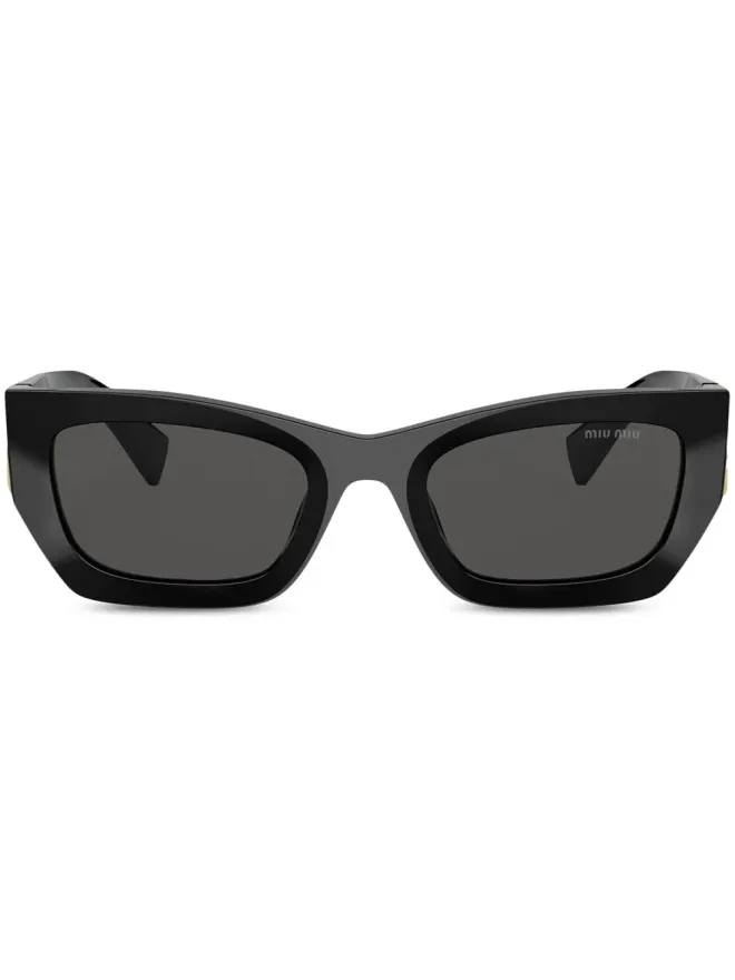 Miu Miu Eyewear Miu Miu Eyewear レクタングルフレーム サングラス ブラックの商品画像