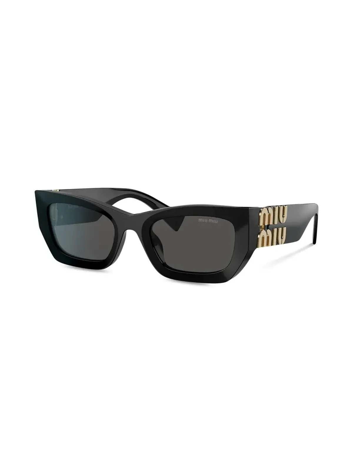 Miu Miu Eyewear レクタングルフレーム サングラス ブラック - 画像2