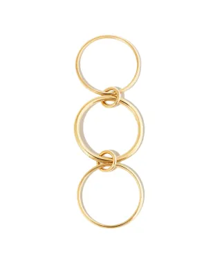 Spinelli Kilcollin 18金イエローゴールド3リンクダイヤモンドリング - サムネイル5