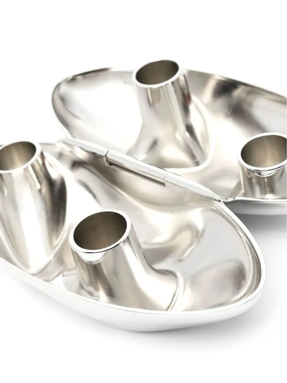 PUBLISHED BY folding logo-engraved candle holder - Metallic - 画像3