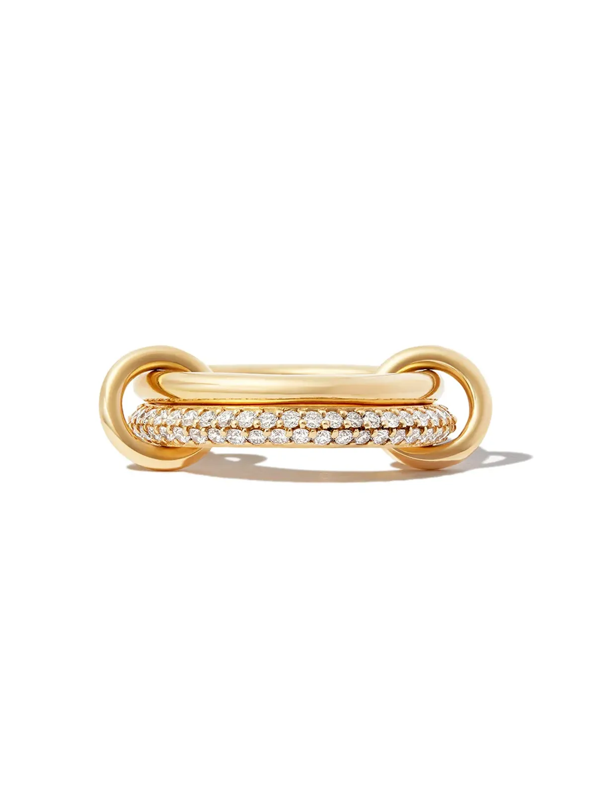 Spinelli Kilcollin 18kt イエローゴールド ピティ Virgo 2リンク ダイヤモンドリング - 画像2