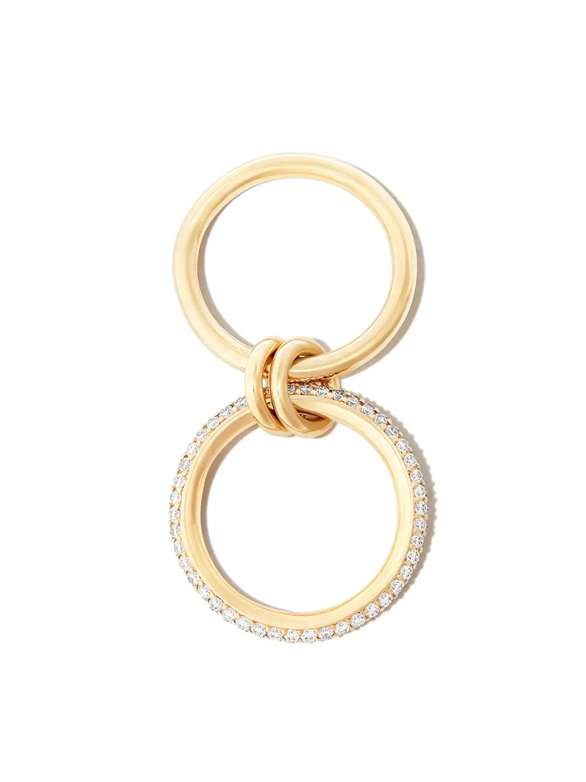 Spinelli Kilcollin 18kt イエローゴールド ピティ Virgo 2リンク ダイヤモンドリング - 画像3