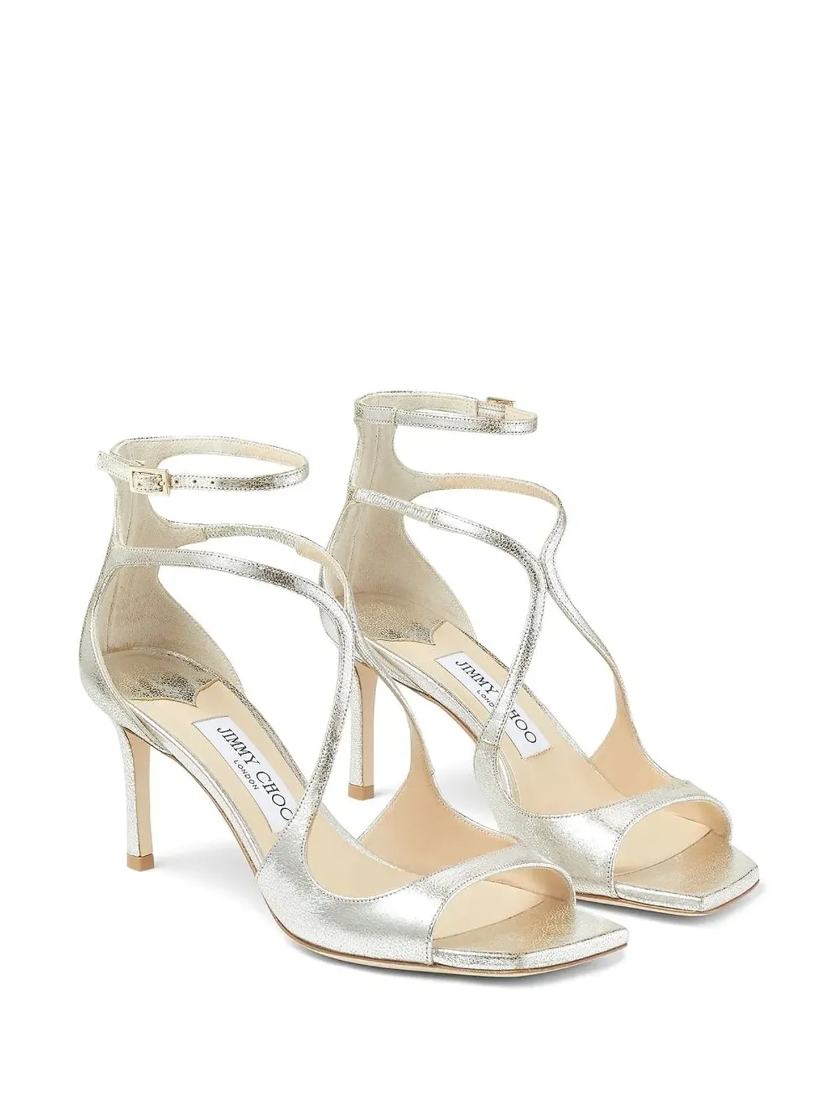 Jimmy Choo Azia 75 アンクルストラップサンダル - 画像2