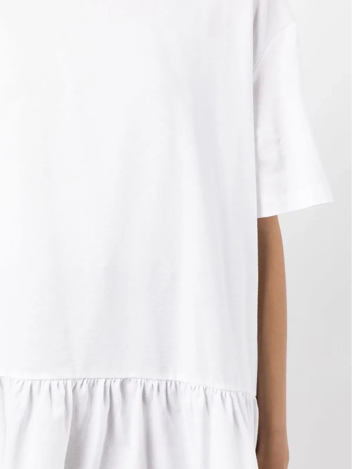 Fabiana Filippi 綿麻混紡のペプラムTシャツ - 画像5