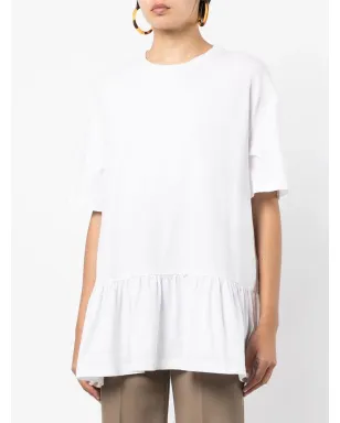 Fabiana Filippi 綿麻混紡のペプラムTシャツ - サムネイル3