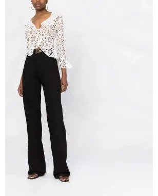 Saint Laurent 刺繍デザイン長袖ブラウス - サムネイル2