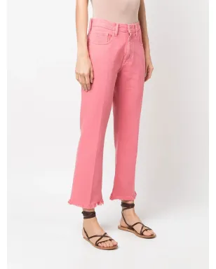 Jacob Cohën Kate Crop フリンジヘム ジーンズ - サムネイル3