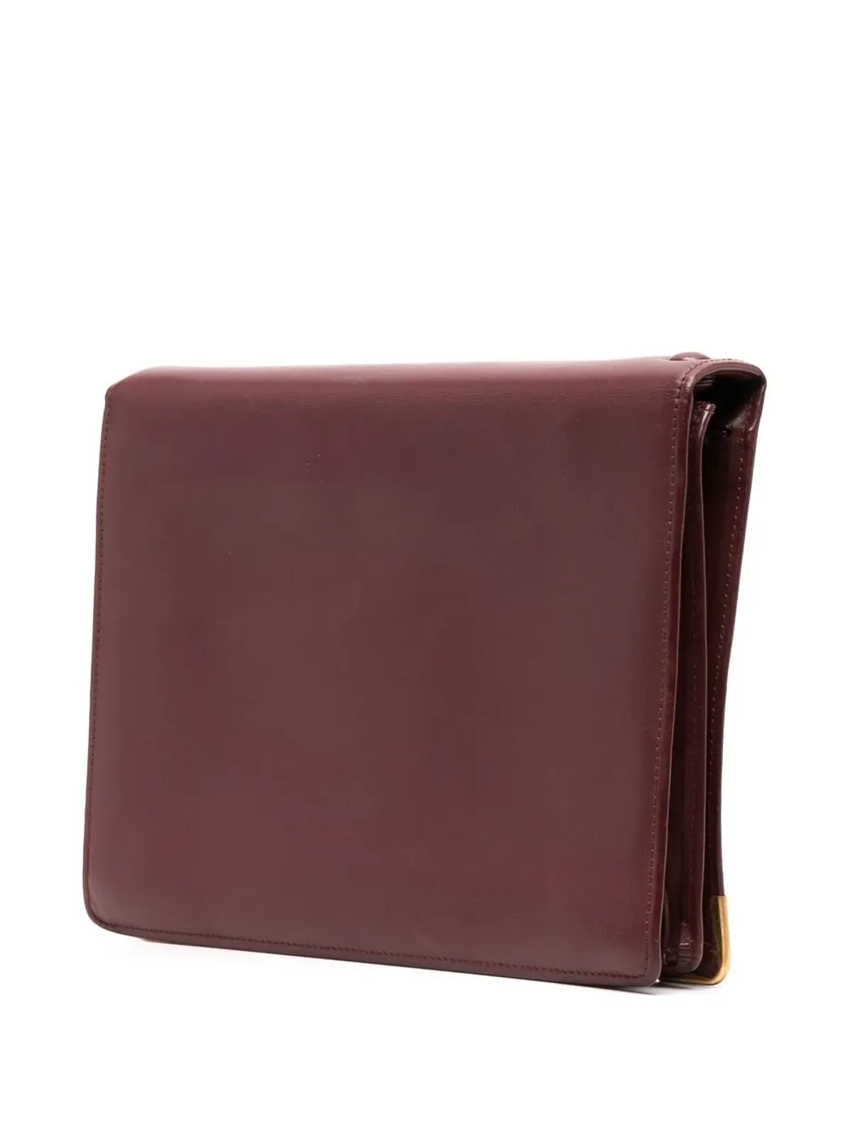 Cartier 1980年代 ロゴパッチ フラップ クラッチ - 画像2