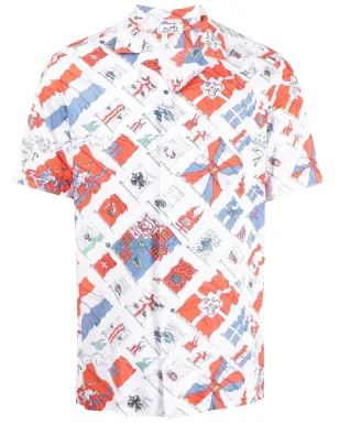 Hermès Pre-Owned 1970s Pavois shirt - White - サムネイル1