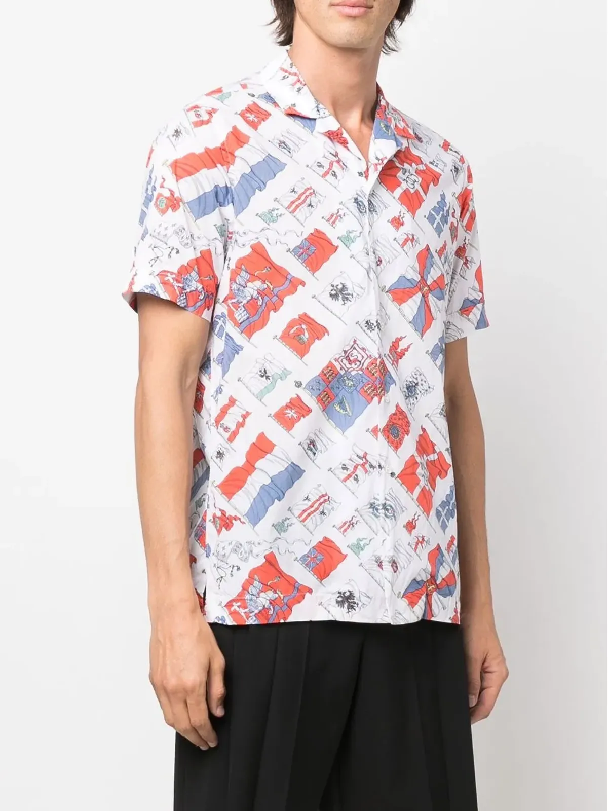 Hermès Pre-Owned 1970s Pavois shirt - White - 画像3
