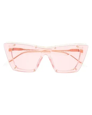 Alexander McQueen Eyewear キャットアイフレーム サングラス - イエロー - サムネイル1