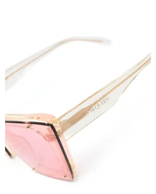 Alexander McQueen Eyewear キャットアイフレーム サングラス - イエロー - サムネイル3
