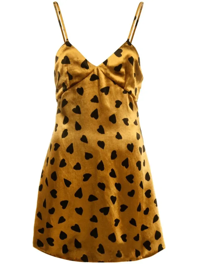 Saint Laurent Saint Laurent ハートプリントドレスの商品画像