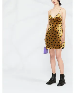 Saint Laurent ハートプリントドレス - サムネイル2