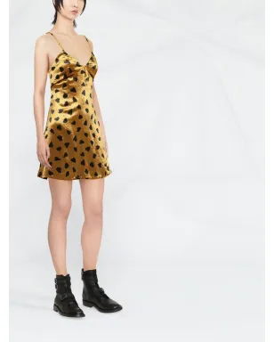 Saint Laurent ハートプリントドレス - サムネイル3