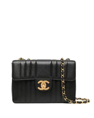 CHANEL Pre-Owned 1995 Mademoiselle Classic Flap Jumbo shoulder bag - Black - サムネイル1