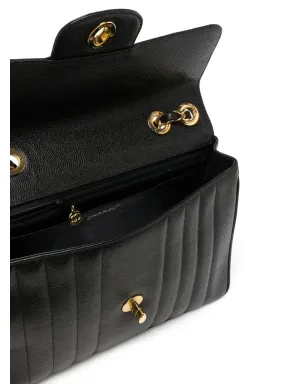 CHANEL Pre-Owned 1995 Mademoiselle Classic Flap Jumbo shoulder bag - Black - サムネイル5