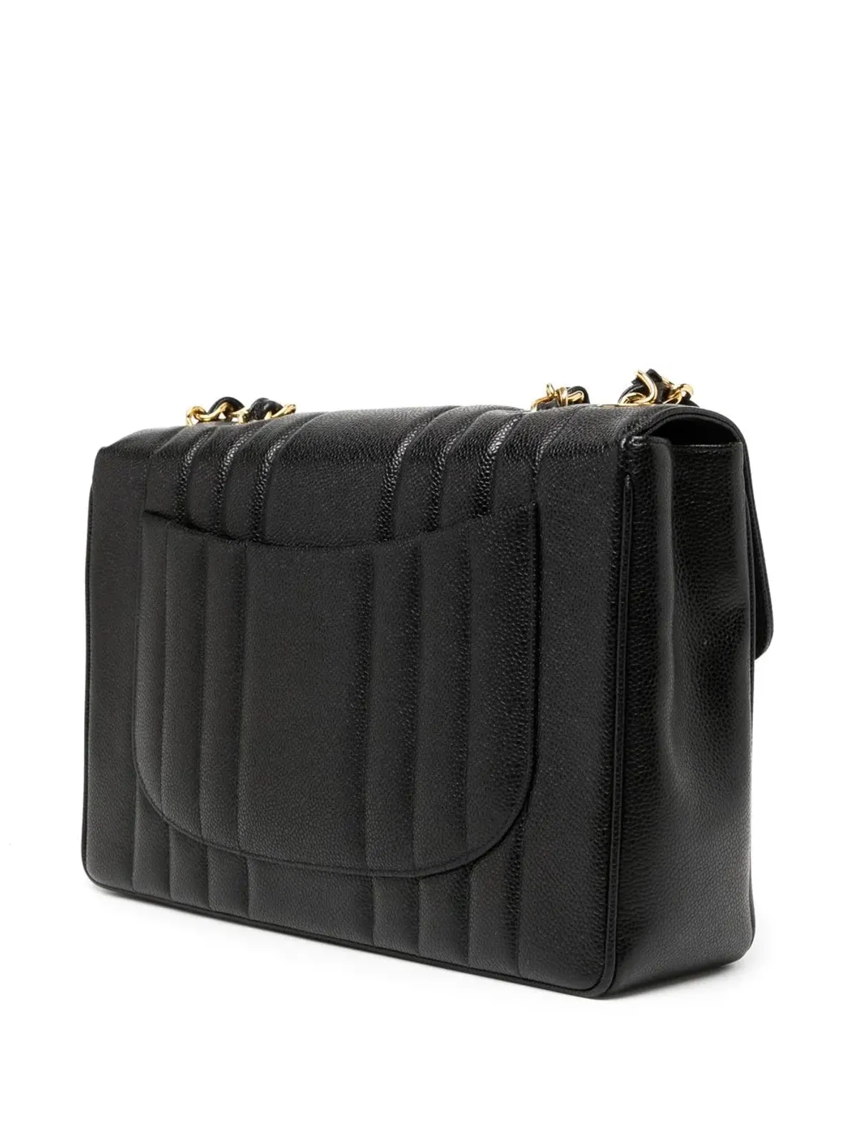 CHANEL Pre-Owned 1995 Mademoiselle Classic Flap Jumbo shoulder bag - Black - 画像3