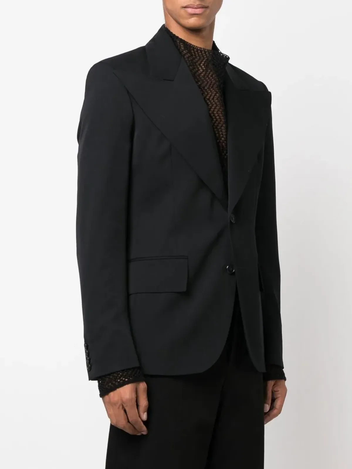 Walter Van Beirendonck シングルブレスト テーラード ブレザー - 画像3
