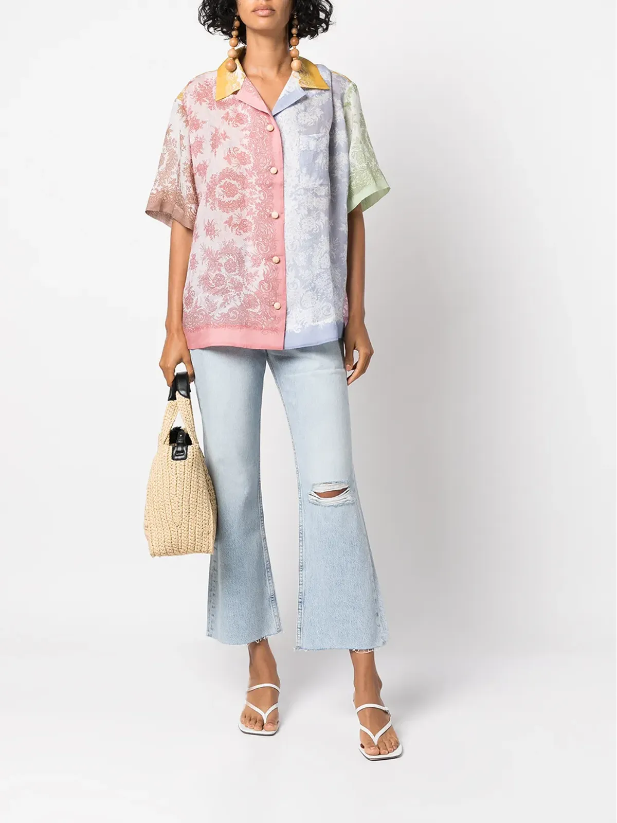 rag & bone Maya ハイライズ クロップド フレアジーンズ - 画像2