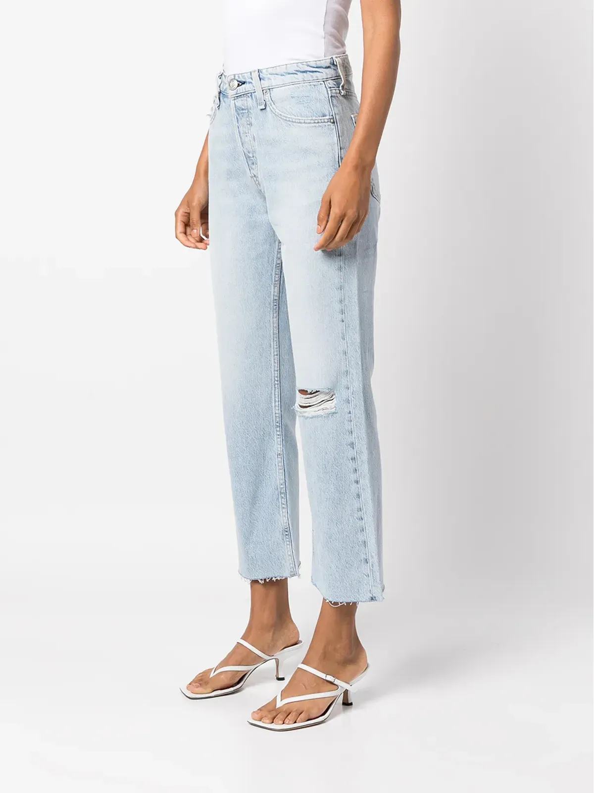 rag & bone Maya ハイライズ クロップド フレアジーンズ - 画像3