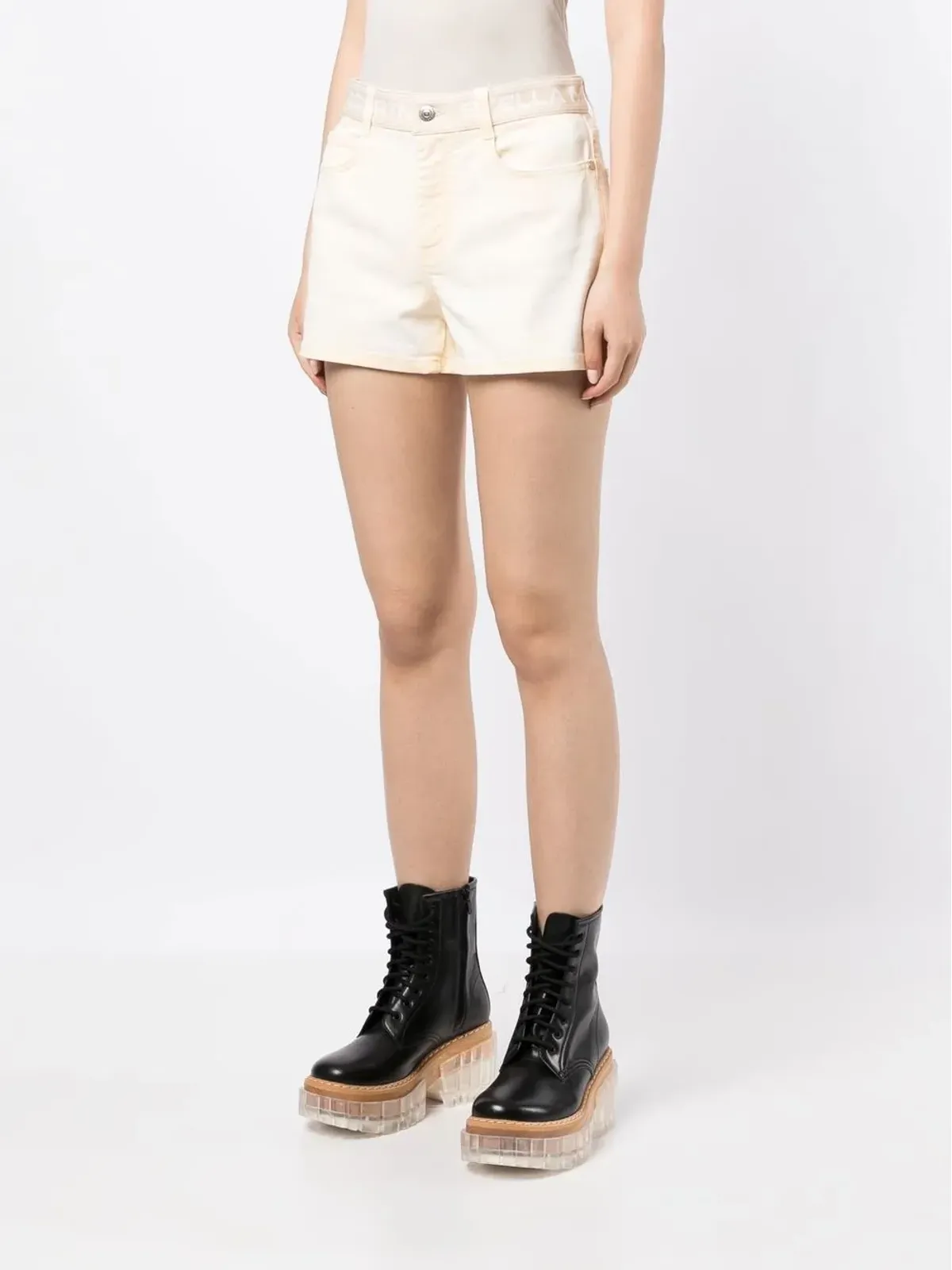 Stella McCartney ロゴウエストバンドミニショーツ - 画像3
