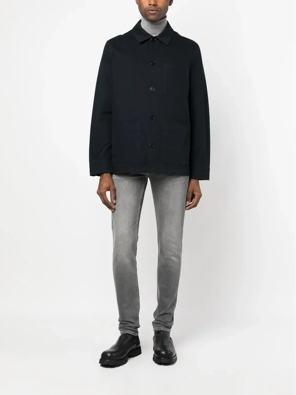 Zadig&Voltaire スローガンプリントシャツジャケット - 画像3