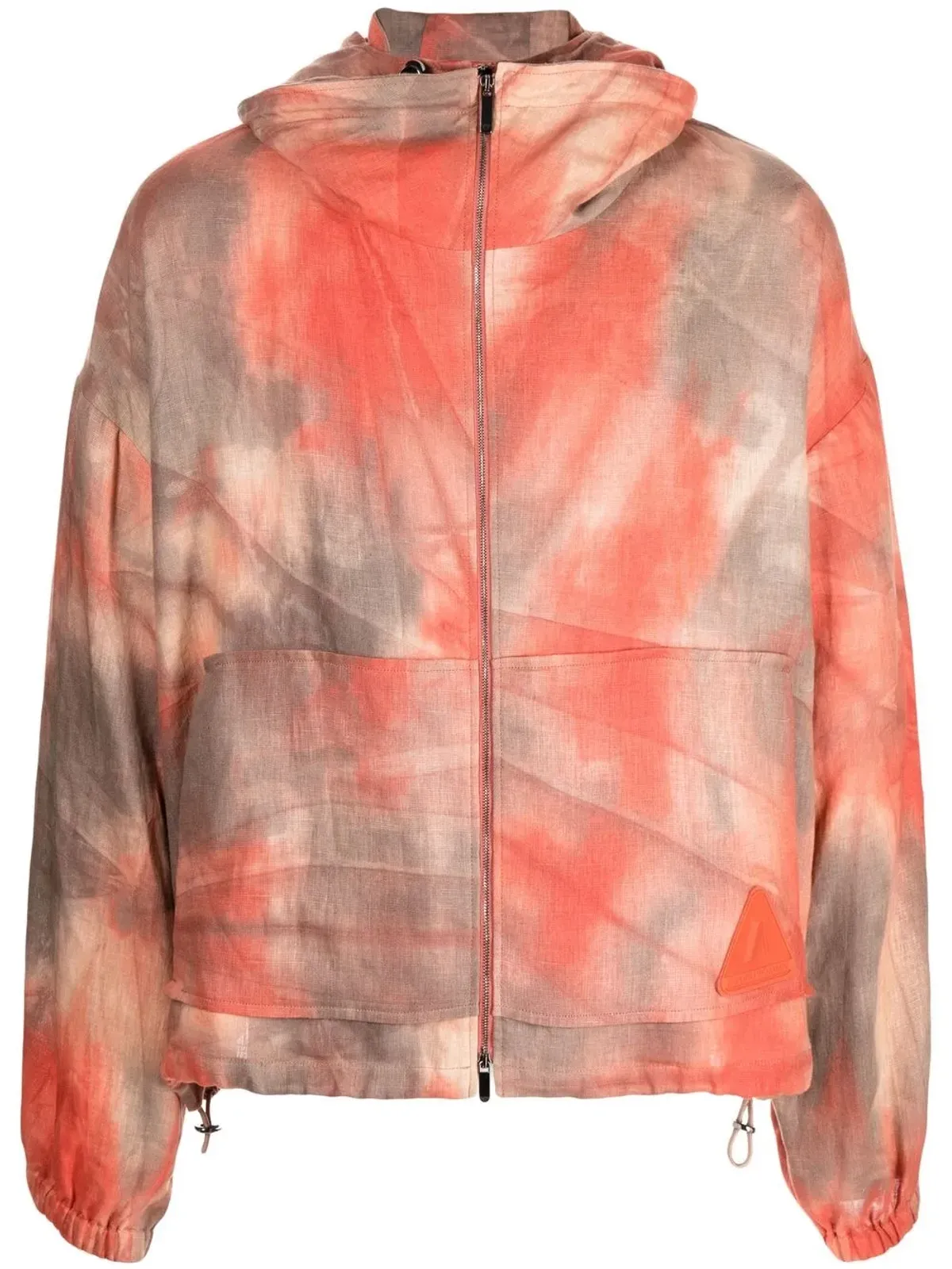 Emporio Armani tie-dye hooded jacket - Orange - 画像1