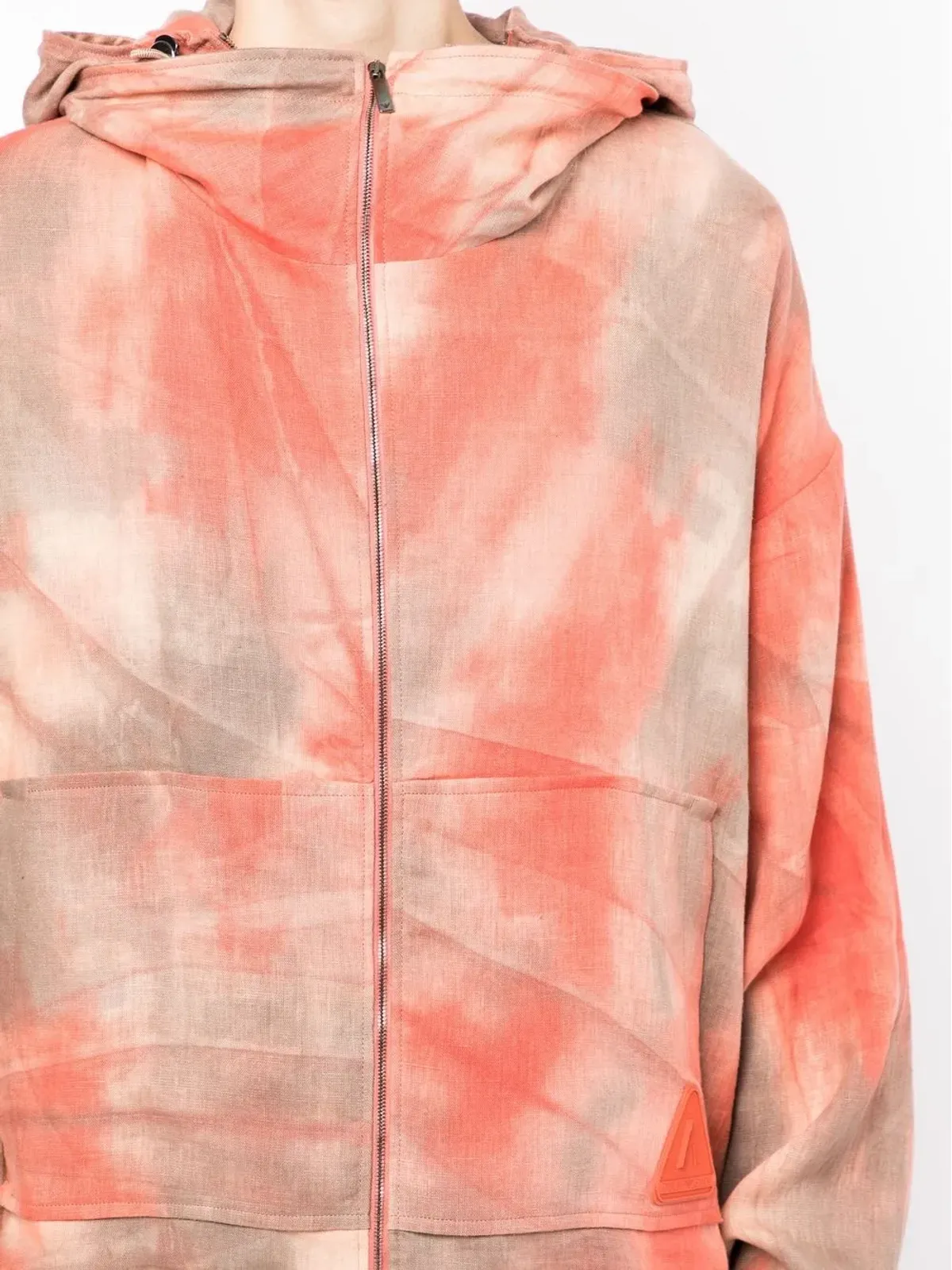 Emporio Armani tie-dye hooded jacket - Orange - 画像5