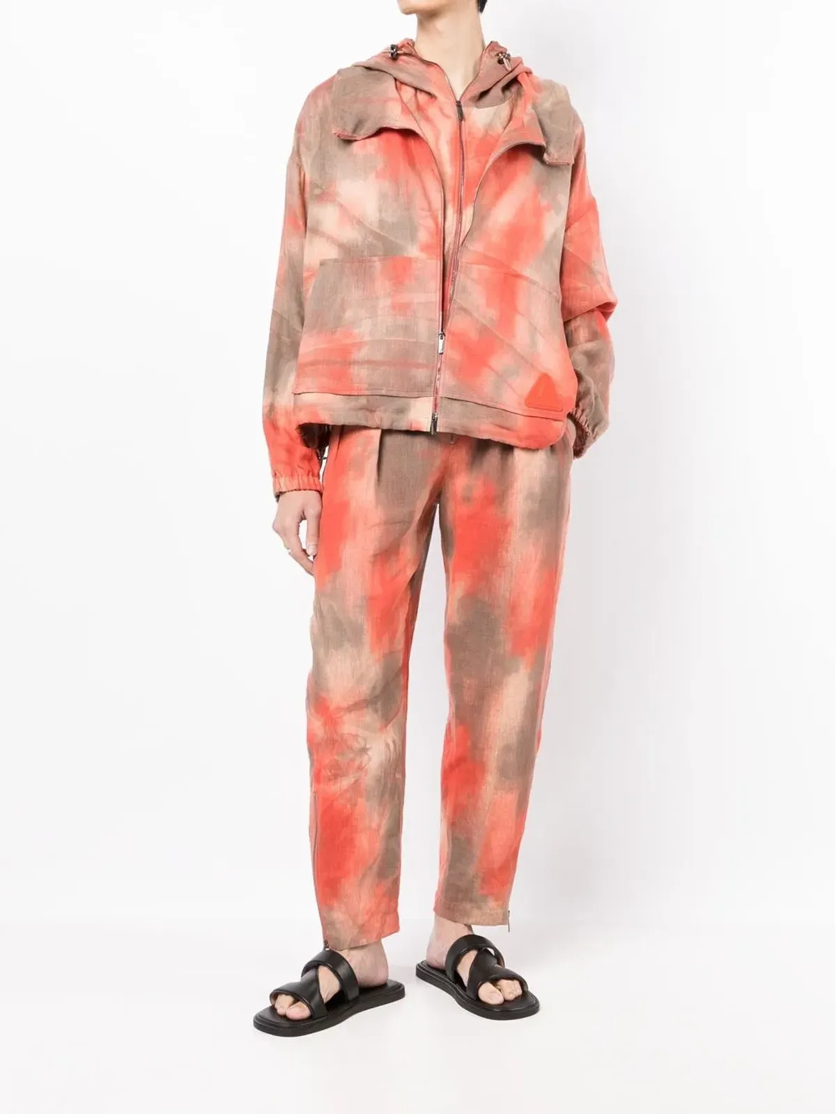 Emporio Armani tie-dye hooded jacket - Orange - 画像2