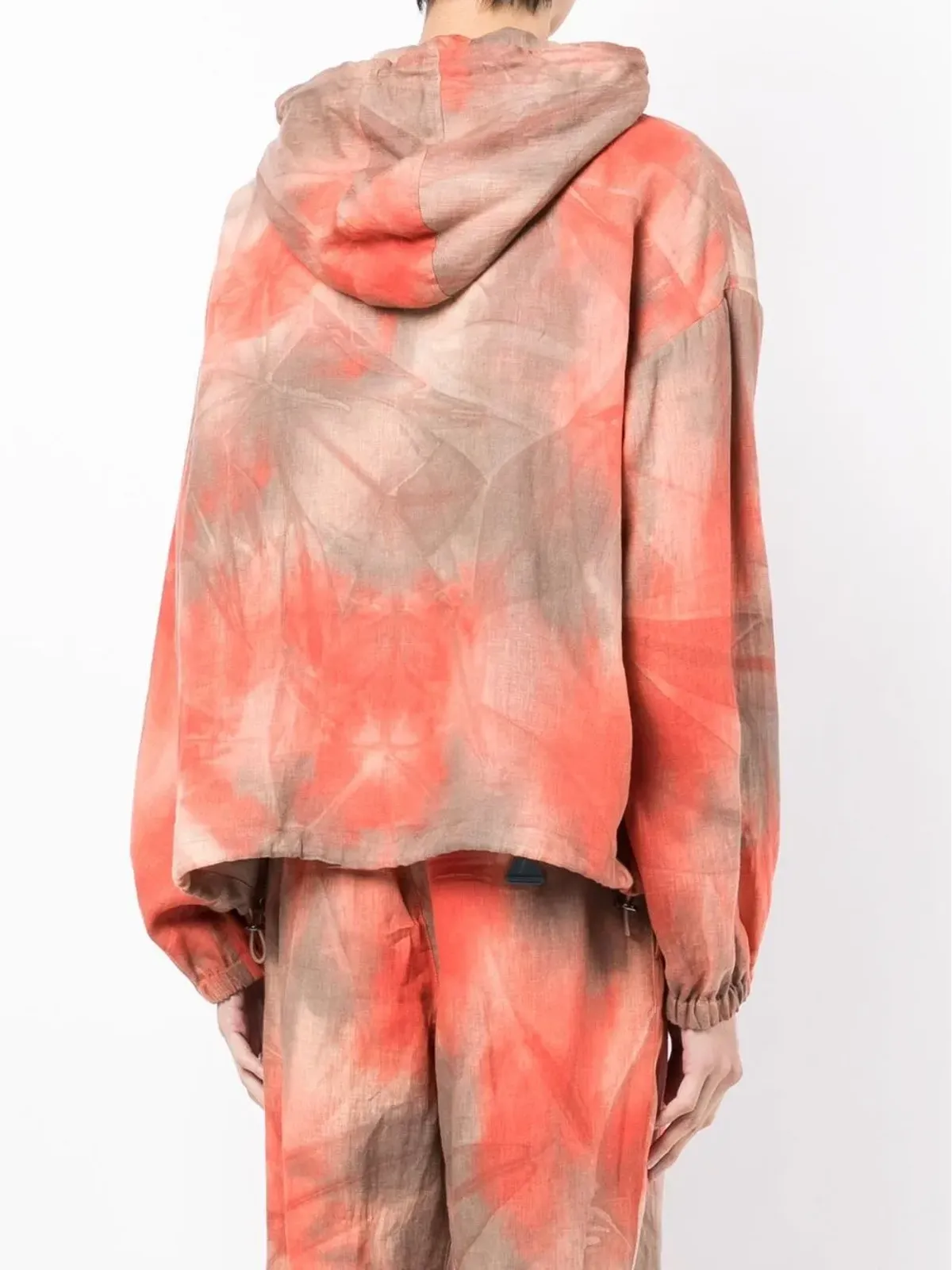 Emporio Armani tie-dye hooded jacket - Orange - 画像4