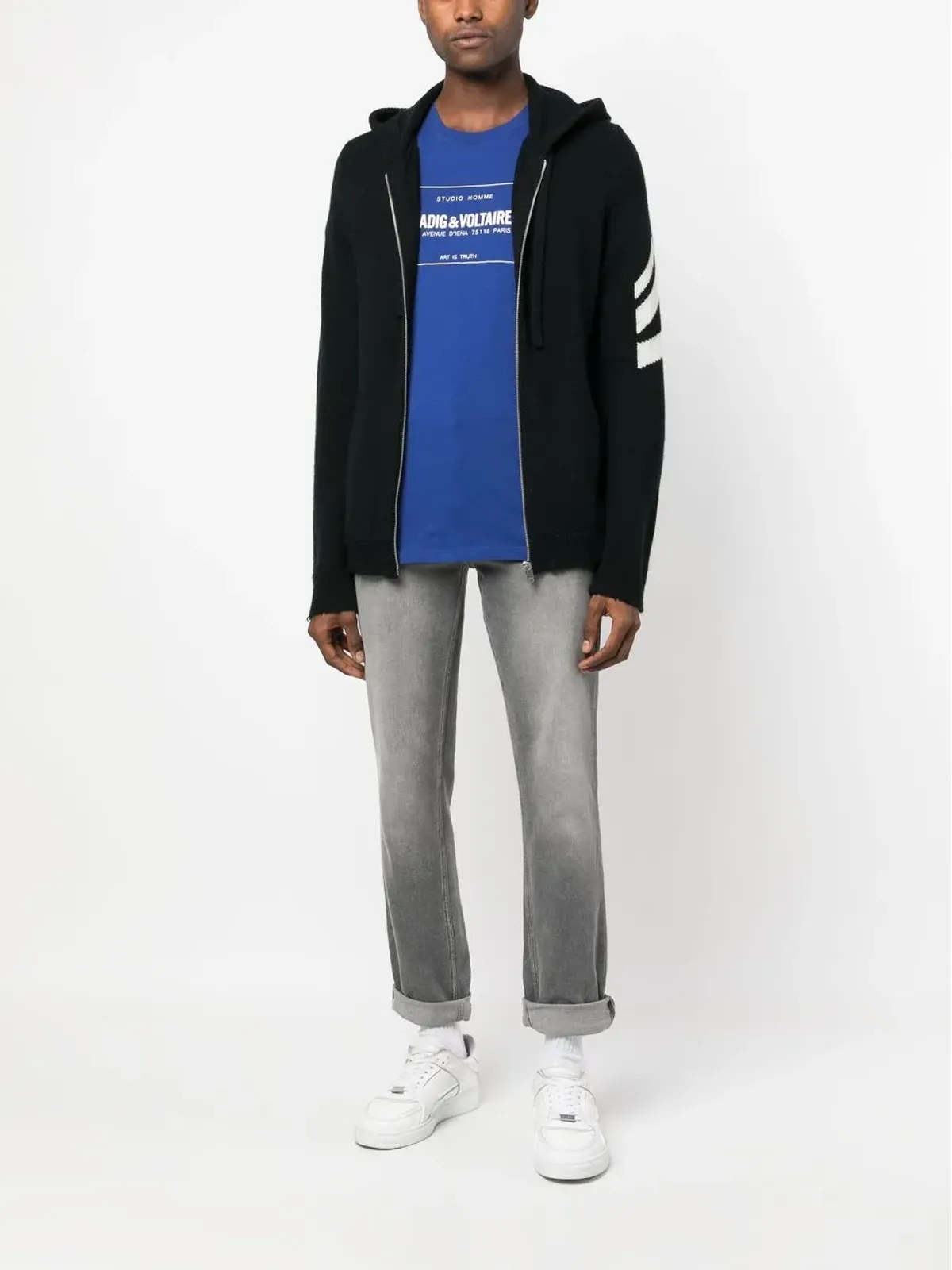 Zadig&Voltaire カシミア ジップアップ フーディー - 画像2