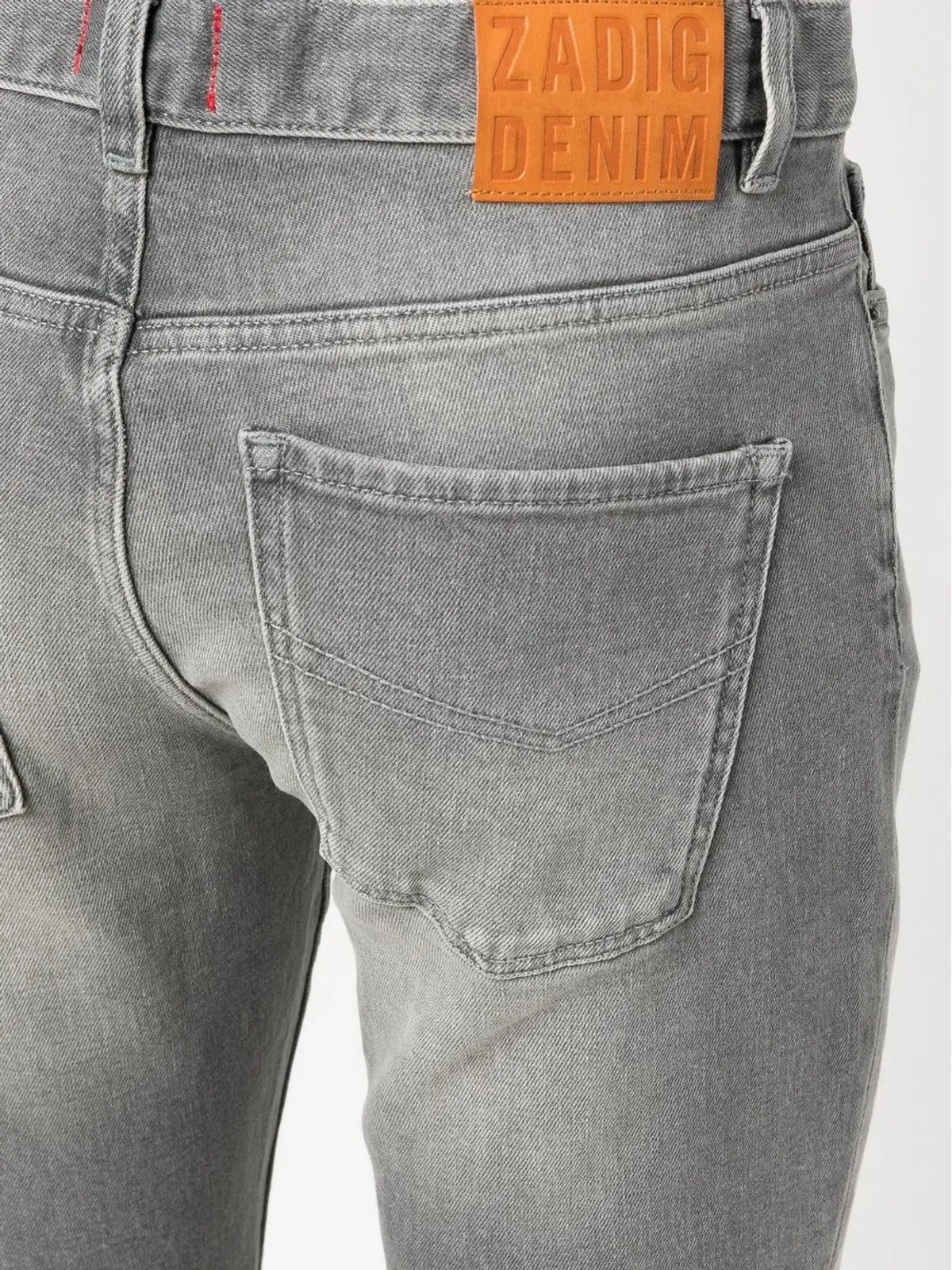 Zadig&Voltaire ストーンウォッシュド クロップドジーンズ グレー - 画像5