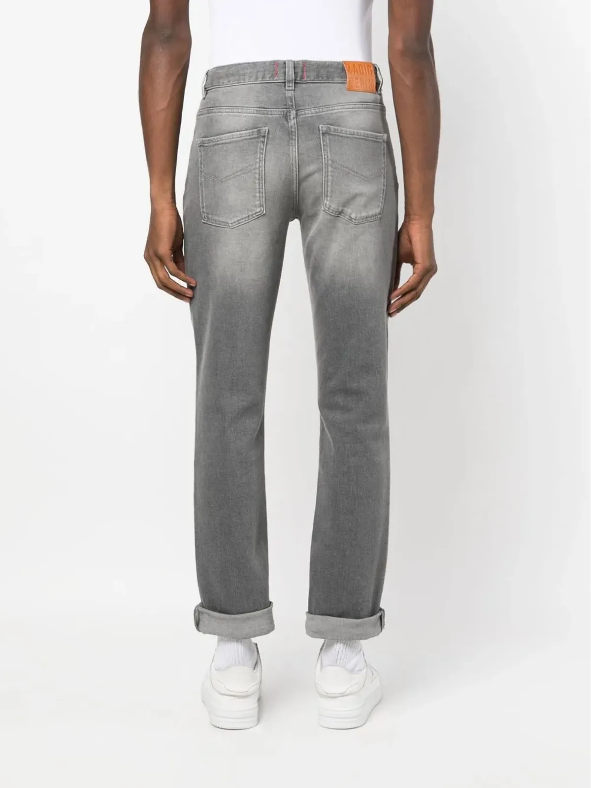 Zadig&Voltaire ストーンウォッシュド クロップドジーンズ グレー - 画像4